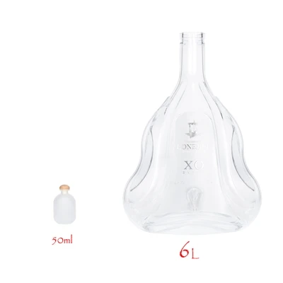 Aangepaste 3L glazen wodkafles van de Chinese fabrikant van glazen flessen|@Glas
