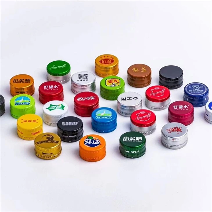 Wholesale Rolled Edge Aluminum Caps Screw On/Off Bottle Caps